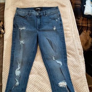 Express ripped jeans